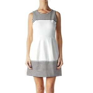 Madewell "Verse" Fit and Flare Dress in Stripe women’s Large